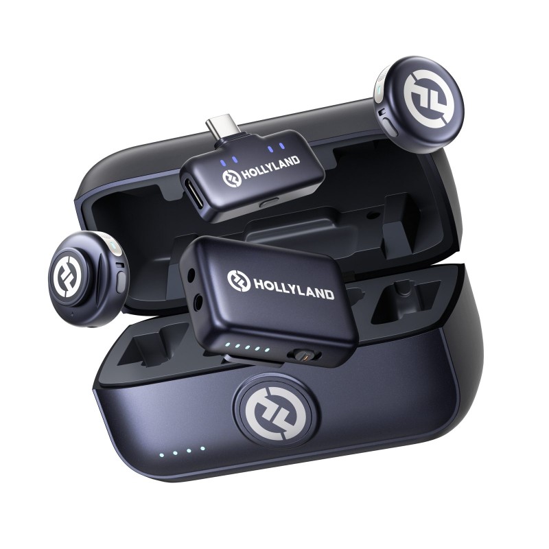 Comprar Hollyland LARK M3 Combo 2TX+2RX cámara y USB-C - Micrófono inalámbrico 32 bits - Ganga Electrónica