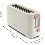 Tostador Moulinex Principio LS2M0A10/ 1000W/ Blanco