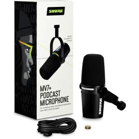 Shure MV7+-K XLR/USB SPEECH Microphone Black