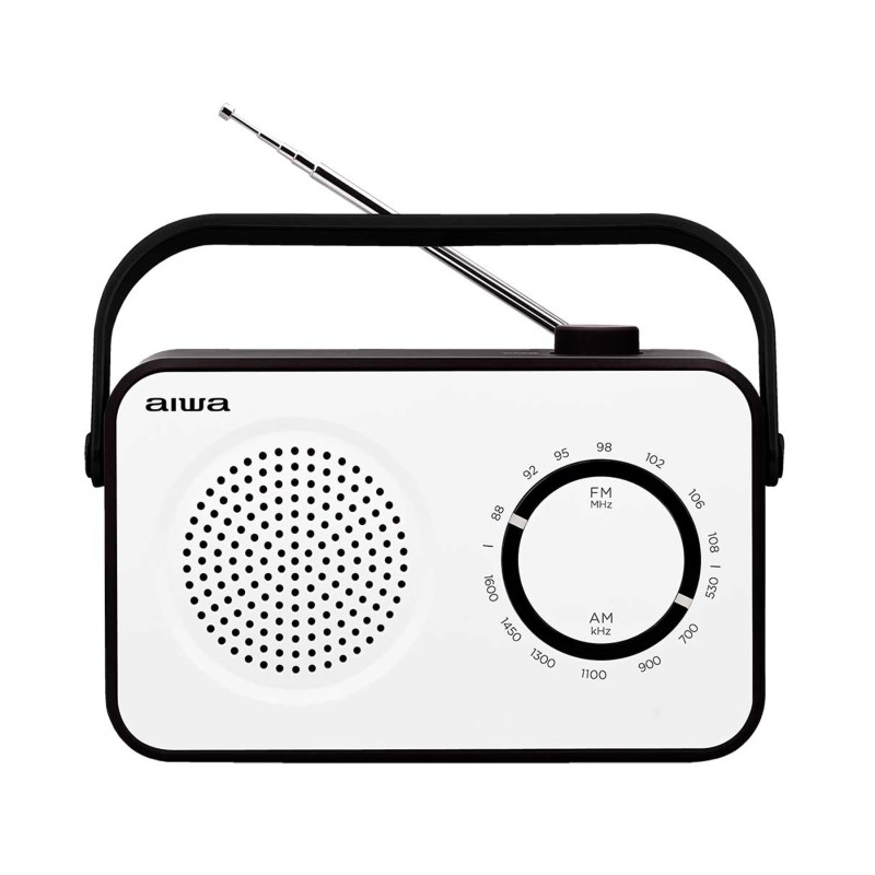 Comprar Aiwa R-190 bw Blanco - Radio portátil - Ganga Electrónica