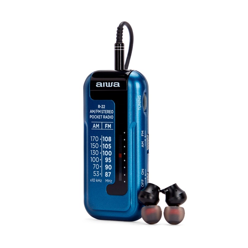 Comprar Aiwa RS-22BL Azul - Radio portátil - Ganga Electrónica