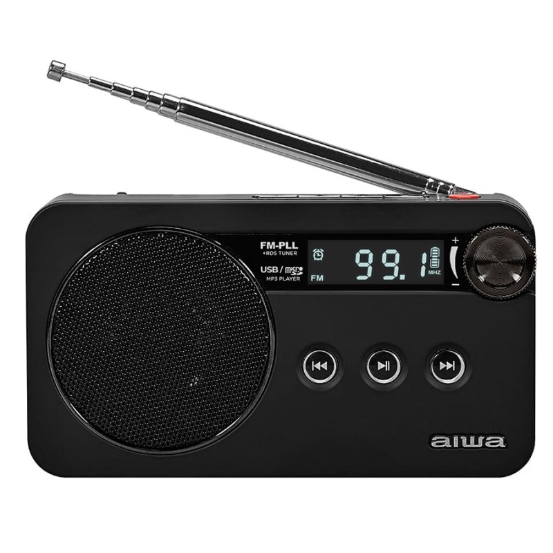Comprar Aiwa RS-77PLL/BK Negra - Radio portátil - Ganga Electrónica