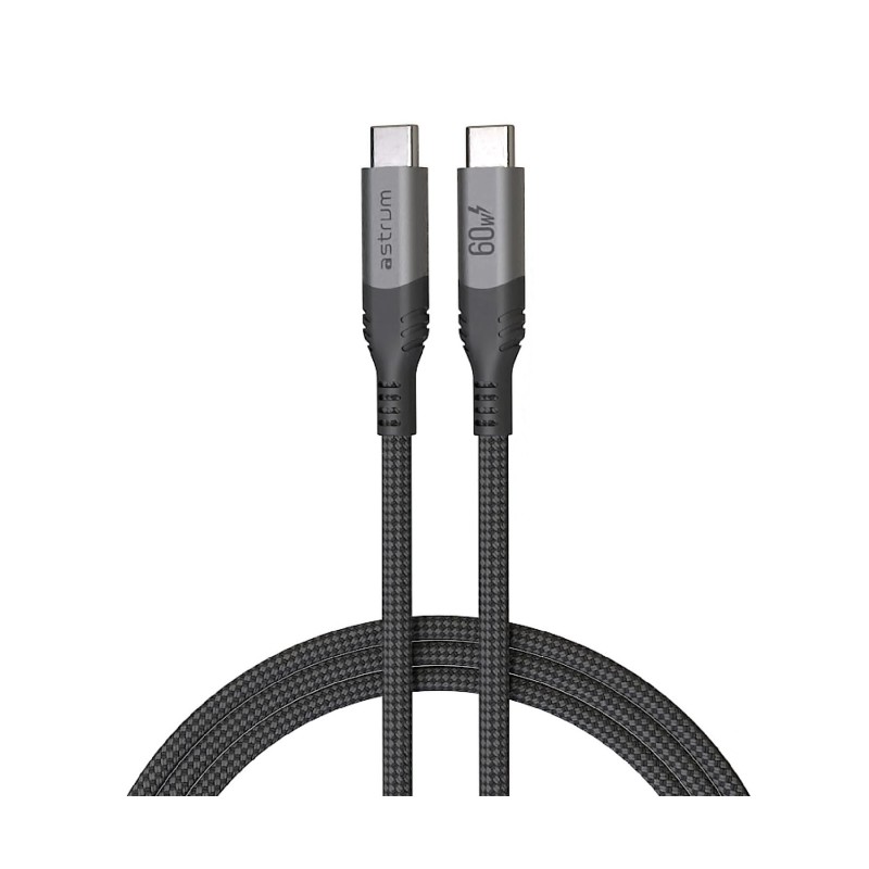 Comprar Astrum VMCC60 Gris - Cable de carga vervemesh USB-C a USB-C - 1,2 metros - Ganga Electrónica