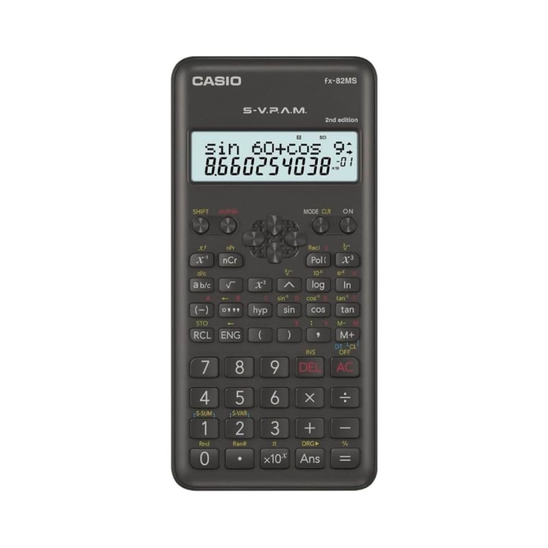 Comprar Casio FX-82MS-2 Negra - Calculadora científica estándar - Ganga Electrónica