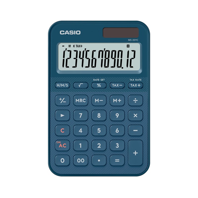 Comprar Casio MS-20YC Azul Marino - Calculadora de mesa - Ganga Electrónica
