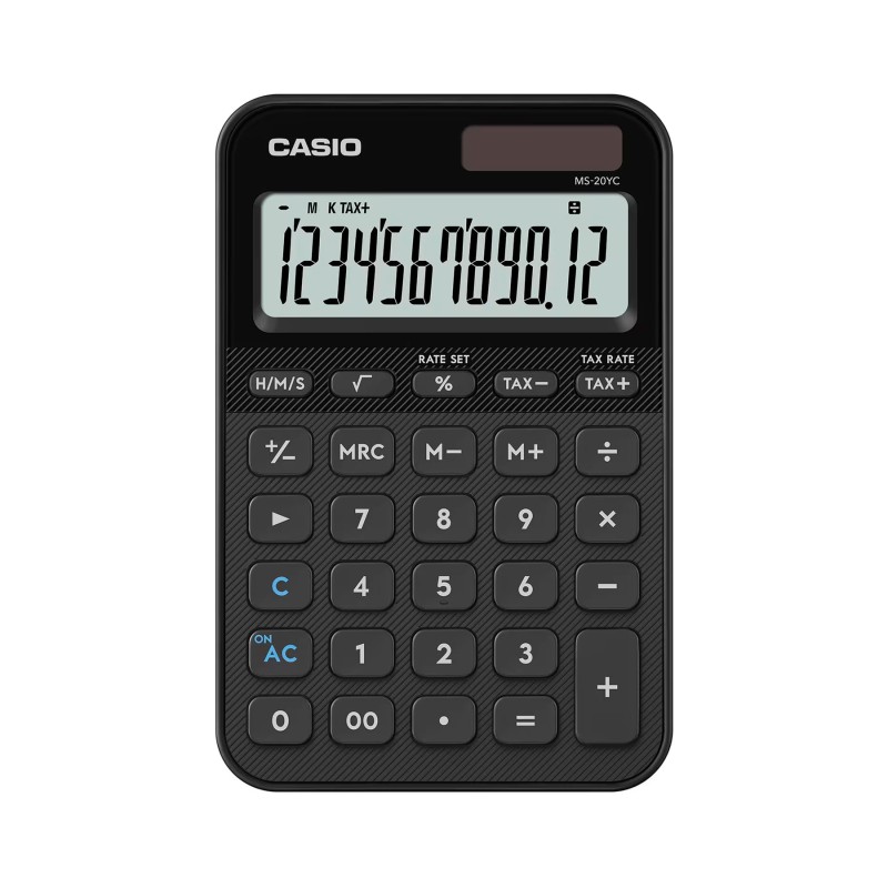 Comprar Casio MS-20YC Negro - Calculadora de mesa - Ganga Electrónica