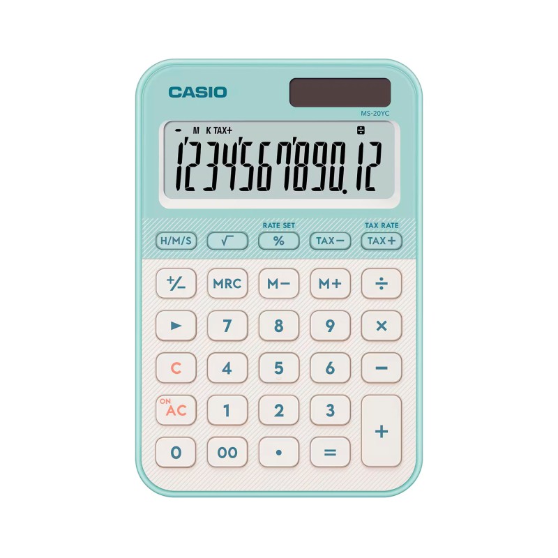 Comprar Casio MS-20YC Verde Claro - Calculadora de mesa - Ganga Electrónica