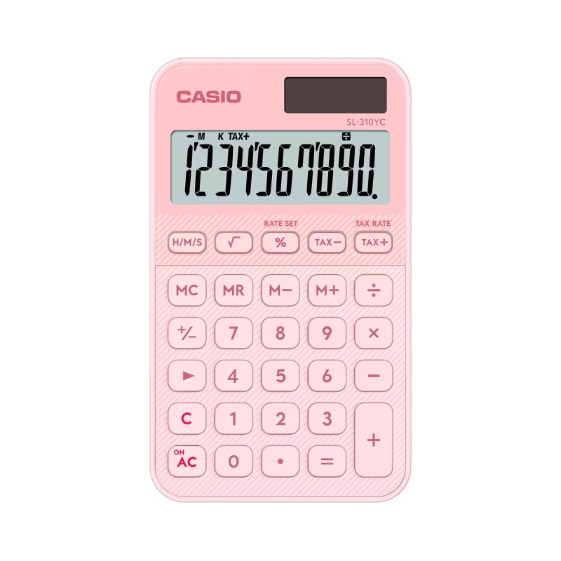 Comprar Casio SL-310YC Rosa Claro - Calculadora de bolsillo - Ganga Electrónica