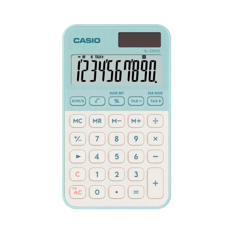 Comprar Casio SL-310YC Verde Claro - Calculadora de bolsillo - Ganga Electrónica
