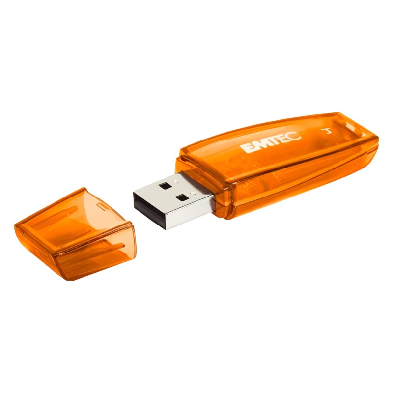 Comprar Emtec C410 Color Mix Naranja Transparente - Pendrive 128GB usb-a 2.0 - Ganga Electrónica