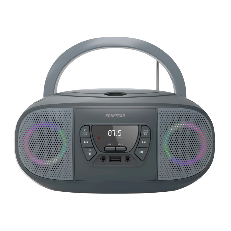 Comprar Fonestar BOOM-GO-G Gris - Radio CD con efectos luminosos - Ganga Electrónica