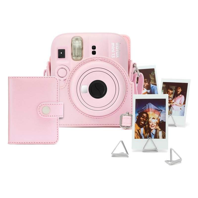 Comprar Fujifilm Instax Mini 13 Accesorios Kit Candy Rosa - Funda original + mini álbum + clips para sujetar fotos - Ganga Elect