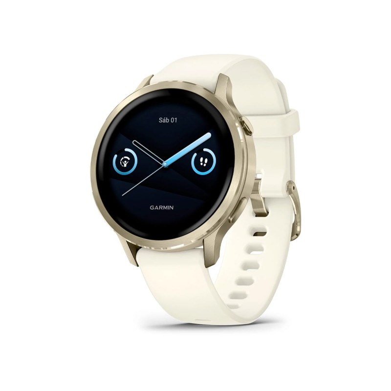 Comprar Garmin Venu 4 Dorado Con Correa de Silicona Blanca - Smartwatch 41MM - Ganga Electrónica