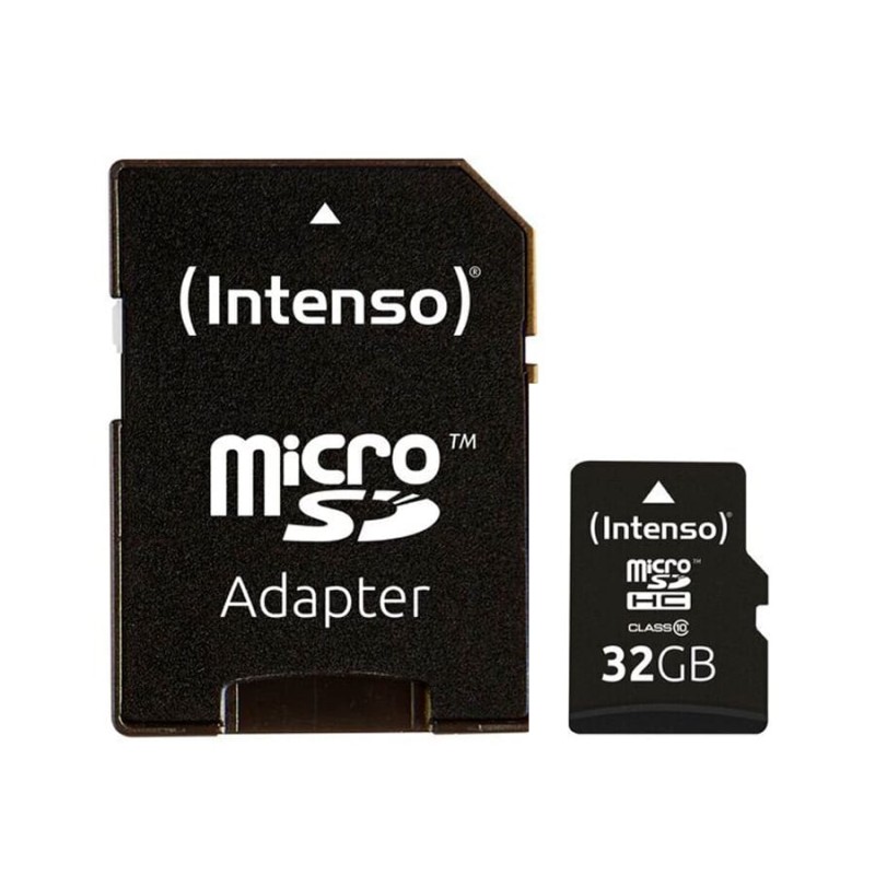 Comprar Intenso Microsd 32GB Negro/ Tarjeta de Memoria Microsd, Categoría 10 C/adpatador, 20/12MB/S - Ganga Electrónica