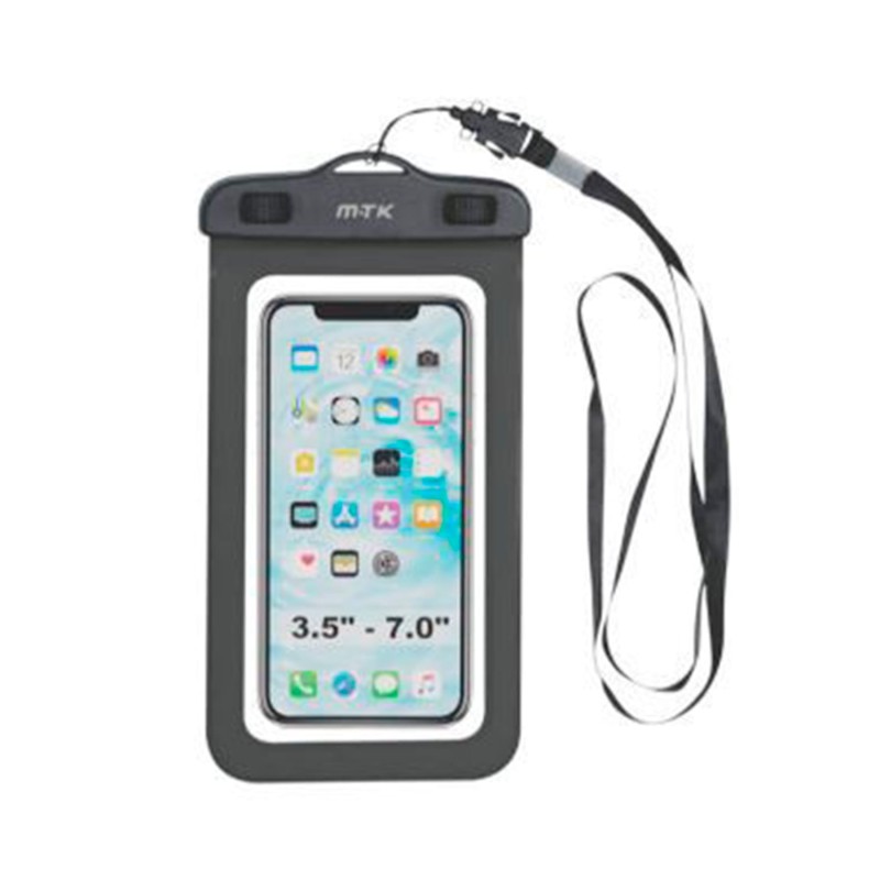 Comprar JC Funda Impermeable Con Correa Negra - Universal hasta 7" - Ganga Electrónica