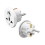 Comprar JC NA0582 Blanco - Adaptador de corriente universal para viaje - 2500W Max - Ganga Electrónica