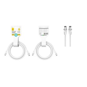 Comprar JC NB1490 Blanco - Cable de video (coaxial), conector banado en niquel, 9.5MM macho a macho, 3M - Ganga Electrónica