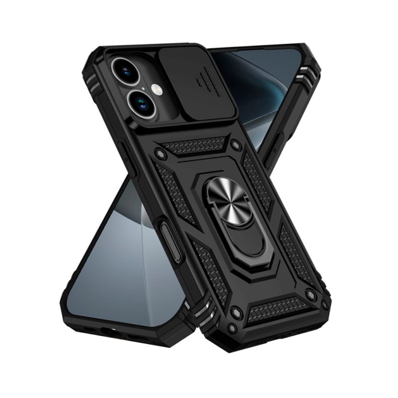 Comprar JC Trasera Con Anillo de Soporte + Protector de Cámara Negro - Apple iPhone 17 - Ganga Electrónica
