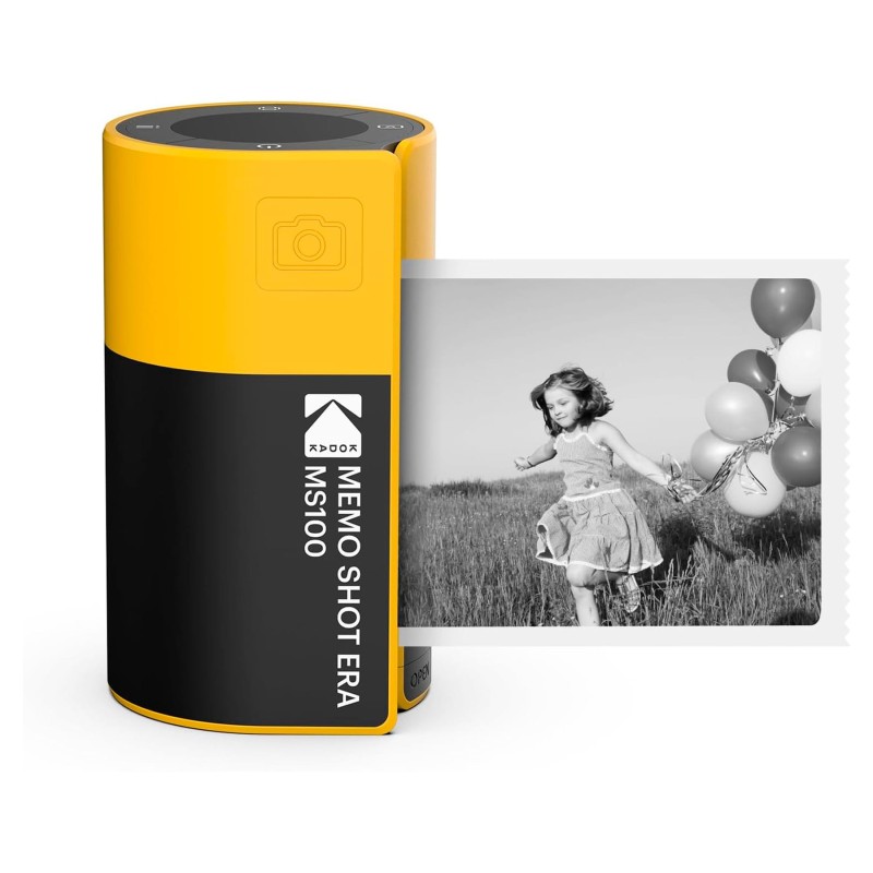 Comprar Kodak Memo Shot Era MS100 Amarillo - Cámara instantánea y impresora de etiquetas 2 en 1 - Ganga Electrónica