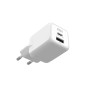 Comprar Ksix Bcd20ganacb Blanco - Cargador de red eléctrica 1 x USB-C + 1 x usb-a 20W - Ganga Electrónica