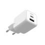 Comprar Ksix Bcd30ganacb Blanco - Cargador de red eléctrica 30W - 1 x USB-C + 1 x usb-a - Ganga Electrónica