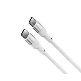 Comprar Ksix Bcl060was01 Blanco - Cable de carga y datos 1 metro - USB-C a USB-C - Ganga Electrónica