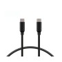 Comprar Ksix Bxcuc03u Negro - Cable de carga y datos USB-C a USB-C - 100W - Ganga Electrónica