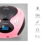 Comprar Lauson CP738 Rosa - Reproductor radio CD con altavoces incorporados - Ganga Electrónica