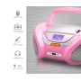 Comprar Lauson CP748 Rosa - Reproductor radio CD con altavoces incorporados - Ganga Electrónica