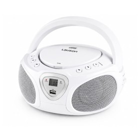 Comprar Lauson CP751 Blanco - Reproductor radio CD con altavoces incorporados - Ganga Electrónica