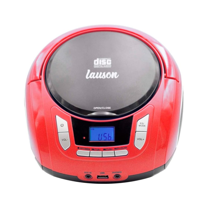 Comprar Lauson NXT966 Rojo - Reproductor radio CD con altavoces incorporados - Ganga Electrónica