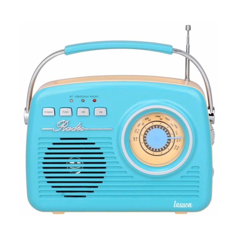Comprar Lauson RA142 Azul Crema - Radio despertador - Ganga Electrónica
