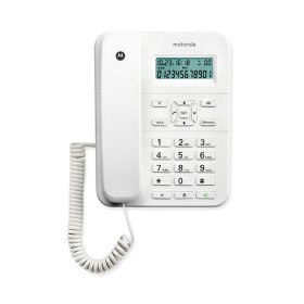 Comprar Motorola CT202 Blanco Teléfono Fijo Con Amplia Pantalla - Ganga Electrónica