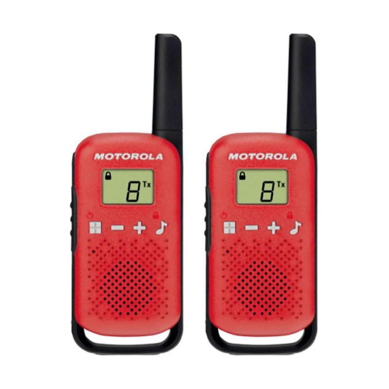 Comprar Motorola Talkabout T42 Rojo - Pareja de walkie talkies 4KM - Ganga Electrónica