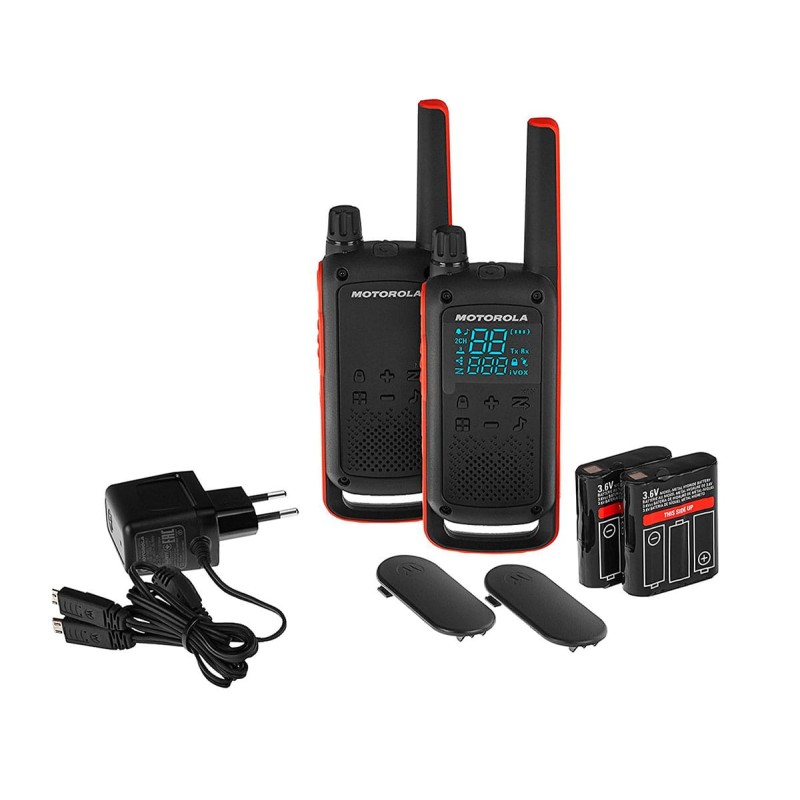 Comprar Motorola Talkabout T82 Twin Pack Naranja - Pack de 2 walkie talkie - Ganga Electrónica