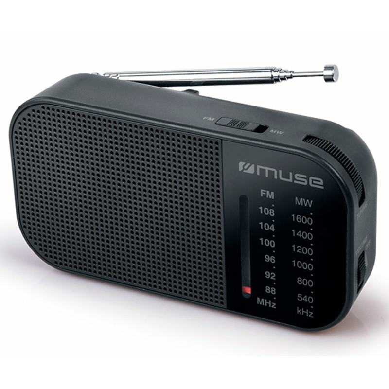 Comprar Muse M-025 r Negro - Radio portátil - Ganga Electrónica