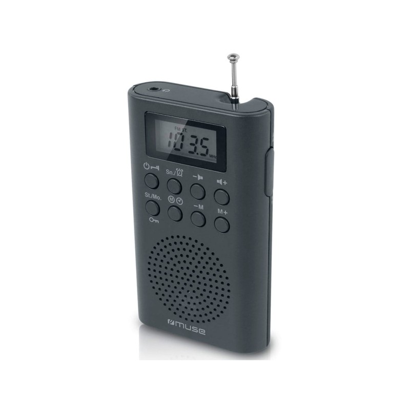 Comprar Muse M-03 r Negro - Radio despertador portátil - Ganga Electrónica