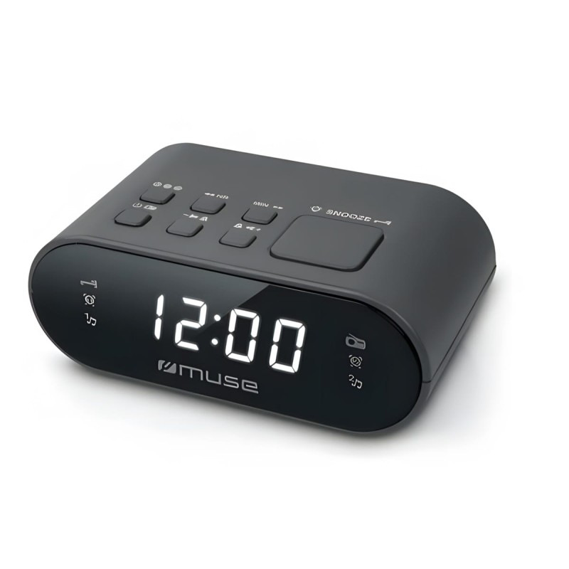 Comprar Muse M-10 cr Negro - Radioreloj despertador digital - Ganga Electrónica
