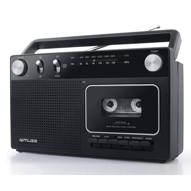 Comprar Muse M152R Negro - Radio cassette portátil - Ganga Electrónica