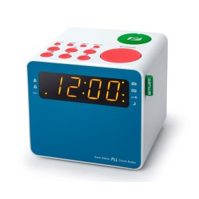 Comprar Muse M-187 mc Azul y Blanco - Radio reloj con proyector - Ganga Electrónica
