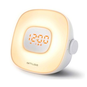 Comprar Muse ML-198 cr Blanco - Radio despertador de estantería - Ganga Electrónica