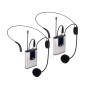 Comprar NK Ig33008kit Plata y Negro - Pack de 2 micrófonos de solapa inalámbricos con adaptador de cámara - Ganga Electrónica