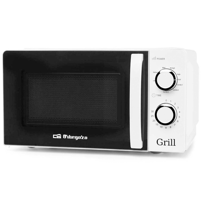 Comprar Orbegozo MIG2130 Blanco - Microondas con grill 700W 20L - Ganga Electrónica