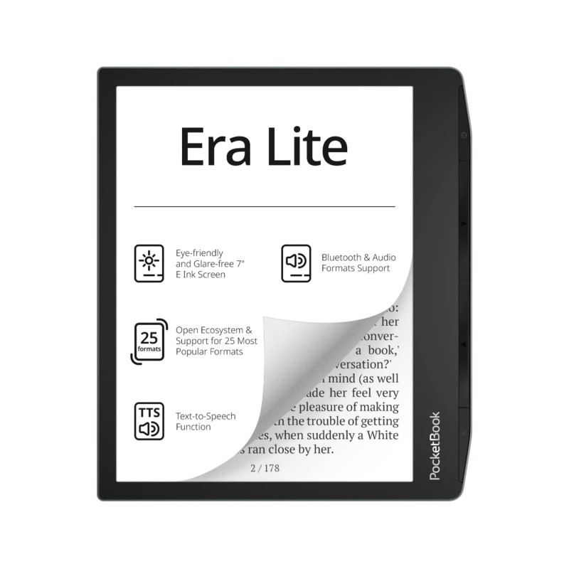 Comprar Pocketbook Era Lite Stone Verde - Lector de libros electrónicos 7" 16GB - Ganga Electrónica