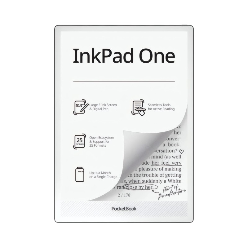 Comprar Pocketbook Inkpad One Matte Negro - Lector de libros electrónicos 10.3" 32GB - Ganga Electrónica