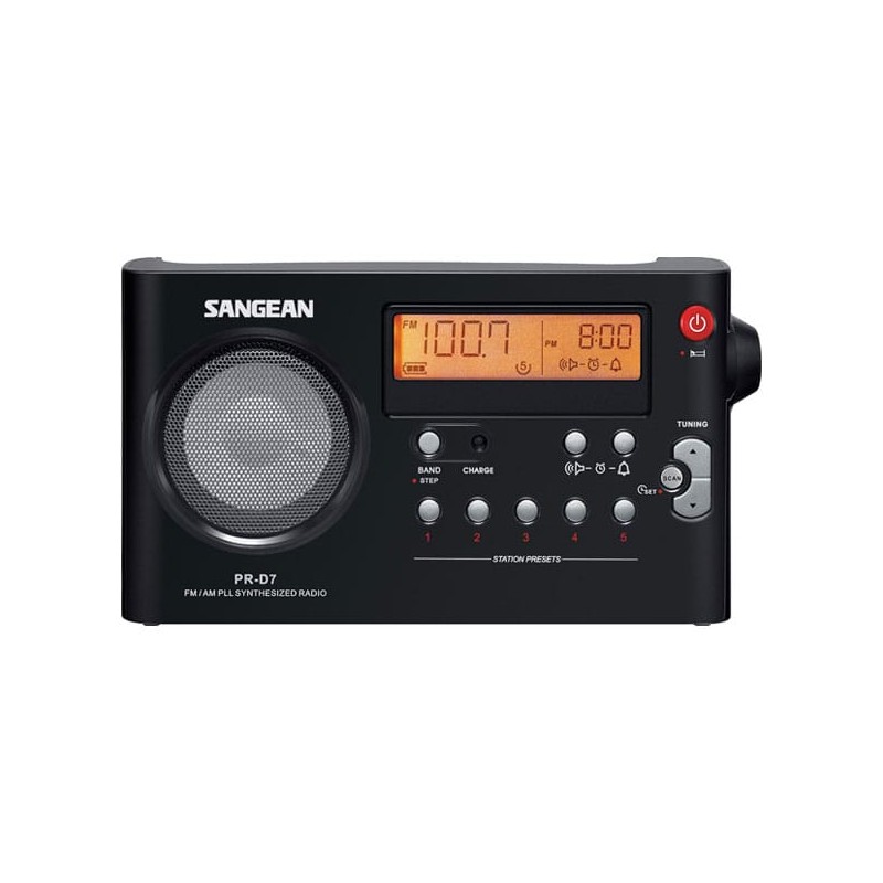 Comprar Sangean PR-D7 Negro - Radio despertador portátil - Ganga Electrónica