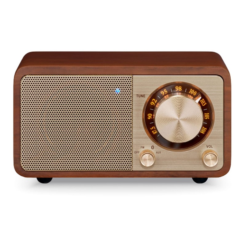 Comprar Sangean WR-7 Plus Nogal Vintage - Radio con mueble de madera FM - Bluetooth - Ganga Electrónica