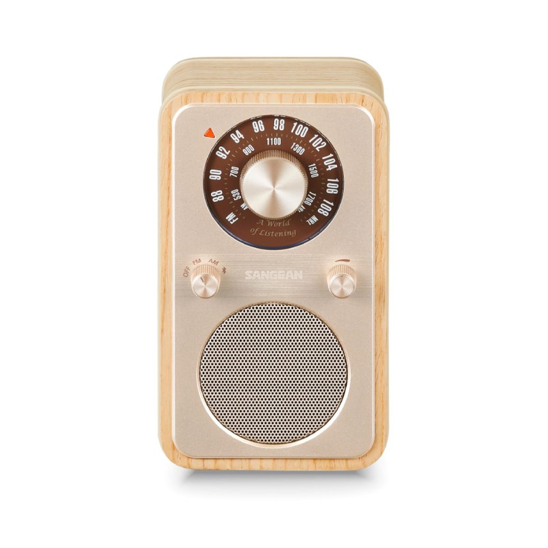 Comprar Sangean WR-9 Fresno Blanco - Radio analógica de madera con AM - FM - Ganga Electrónica