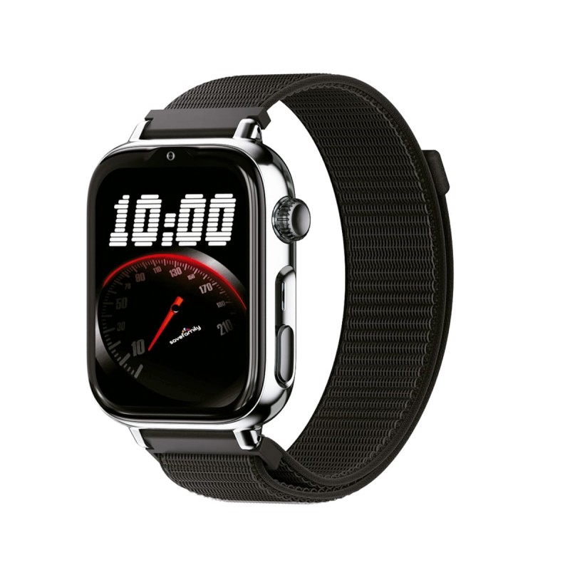 Comprar Savefamily Savewatch Plus 2 Junior (+8 Años) Plata Con Correa de Tela Negro Night - Smartwatch 4G para niños - Ganga Ele