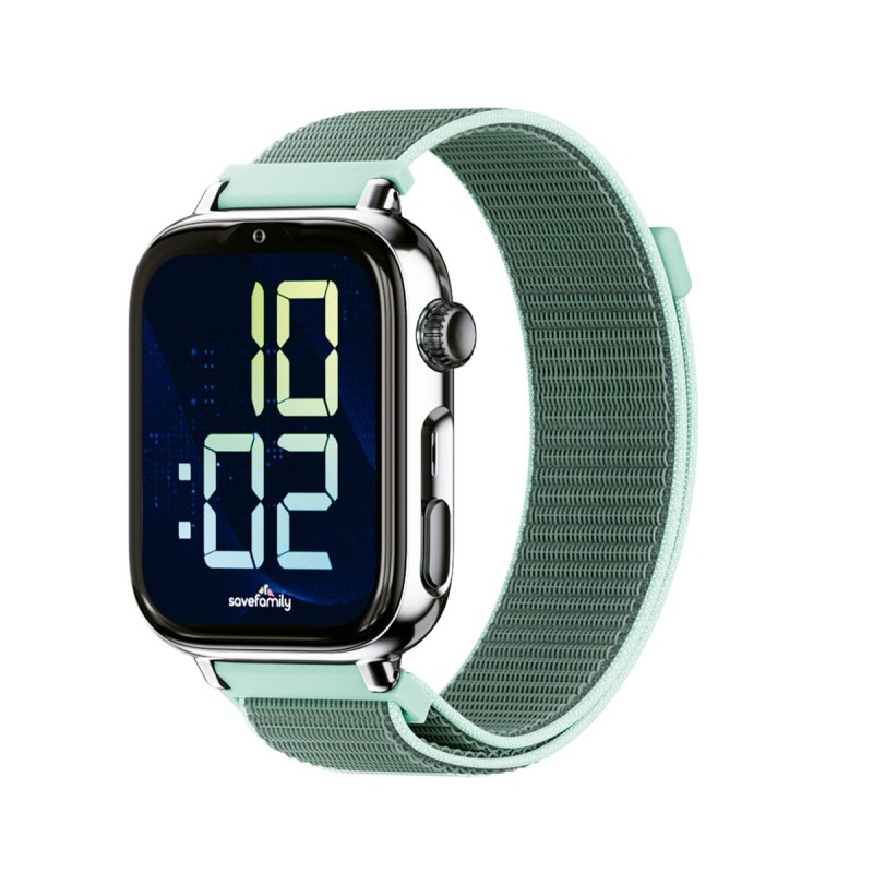 Comprar Savefamily Savewatch Plus 2 Junior (+8 Años) Plata Con Correa de Tela Ocean - Smartwatch 4G para niños - Ganga Electróni